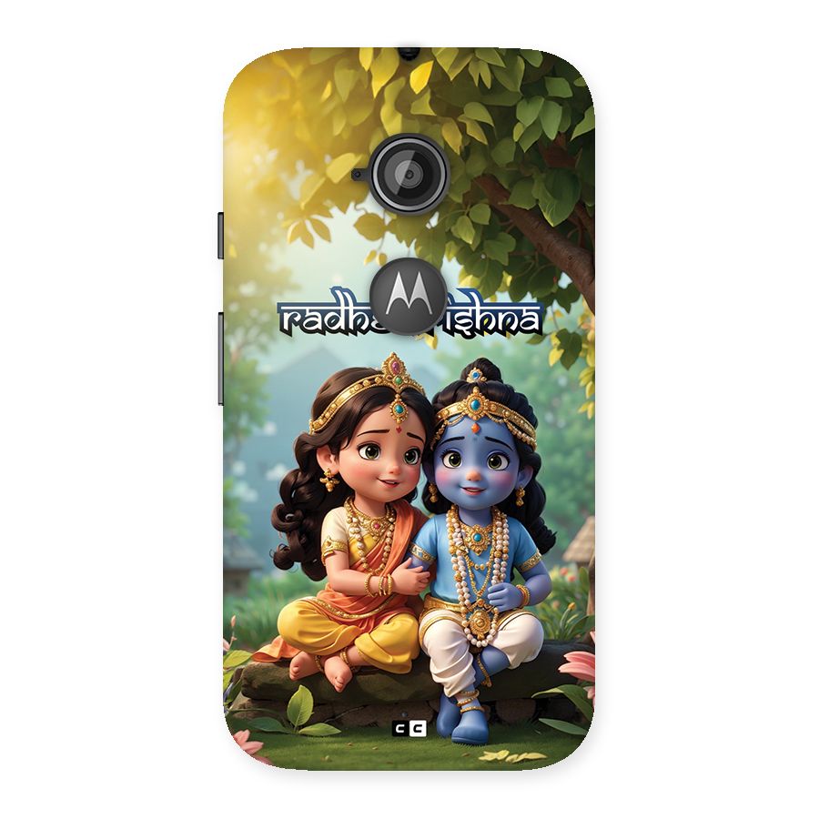 Hare Radhe Krishna Back Case for Moto E 2nd Gen