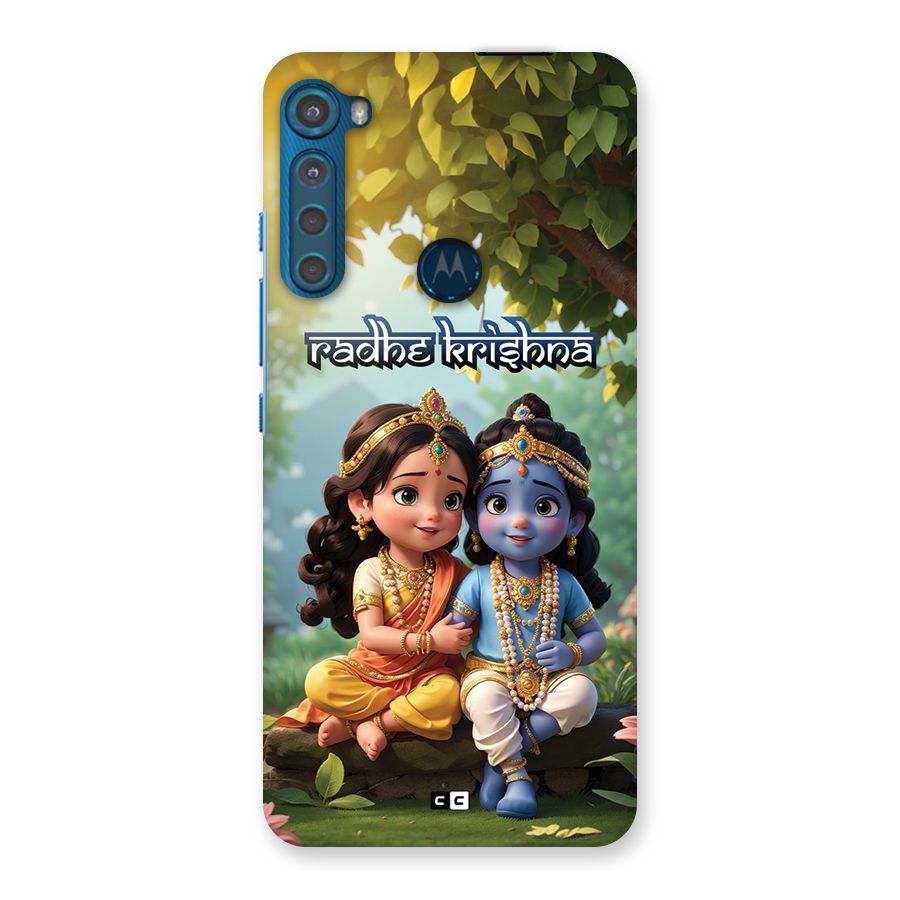 Hare Radhe Krishna Back Case for Motorola One Fusion Plus