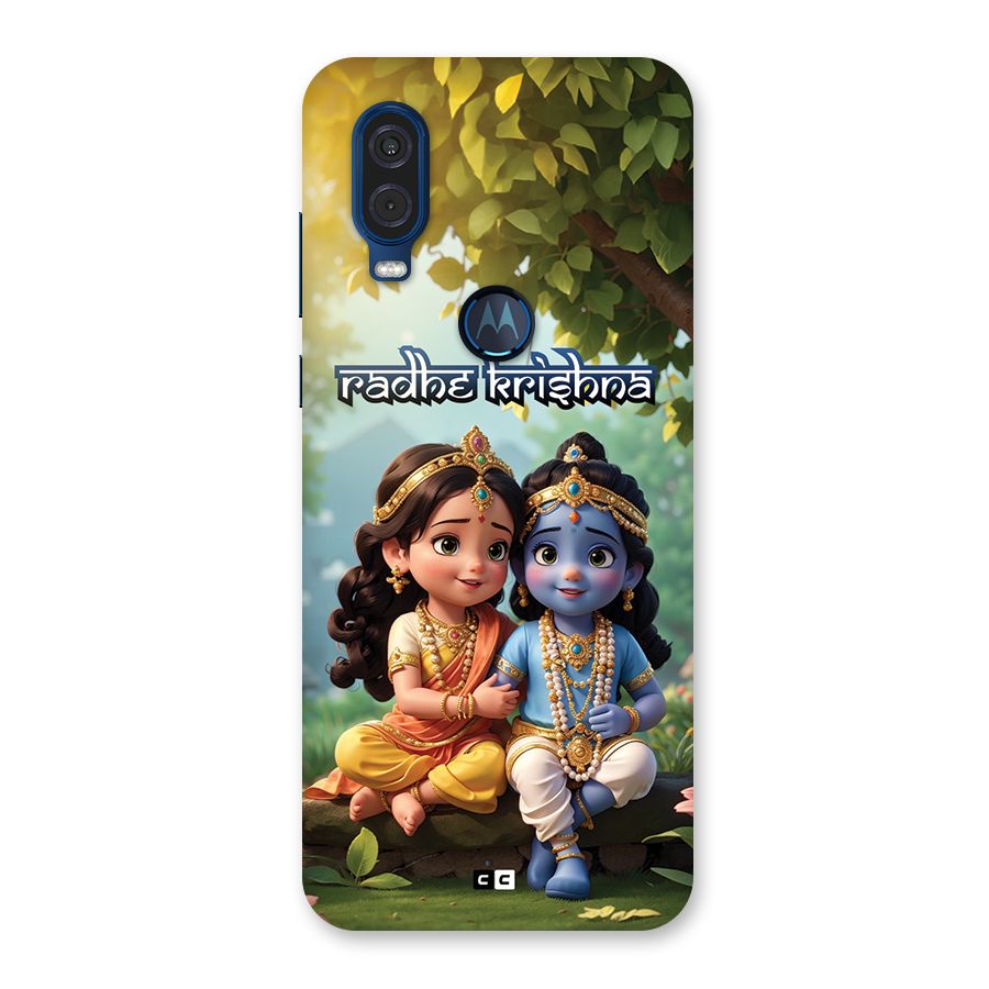 Hare Radhe Krishna Back Case for Motorola One Vision