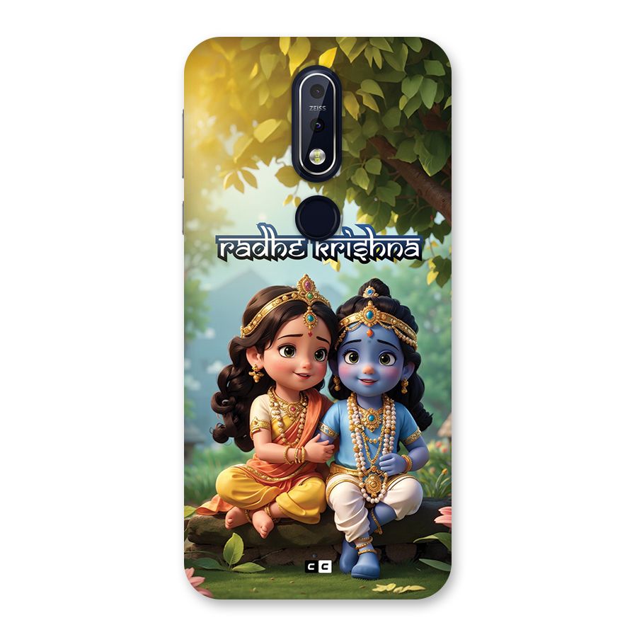 Hare Radhe Krishna Back Case for Nokia 7.1