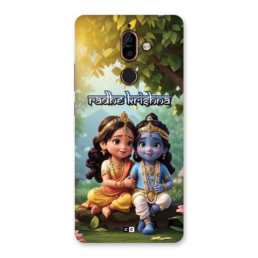 Hare Radhe Krishna Back Case for Nokia 7 Plus