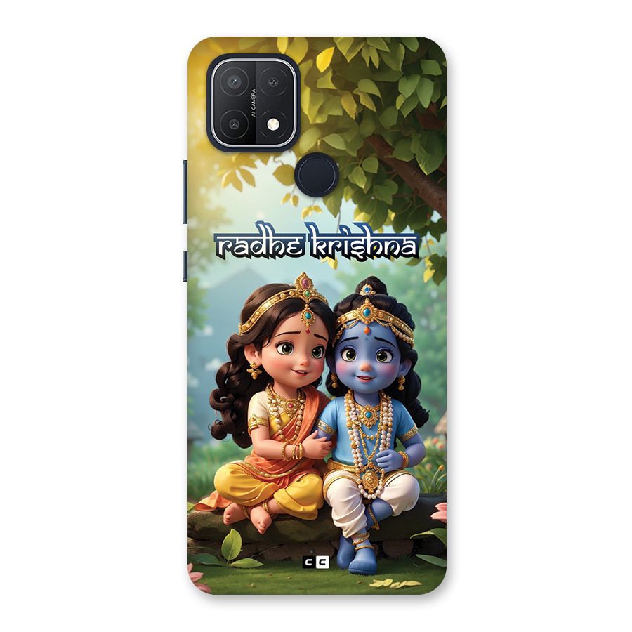 Hare Radhe Krishna Back Case for Oppo A15s