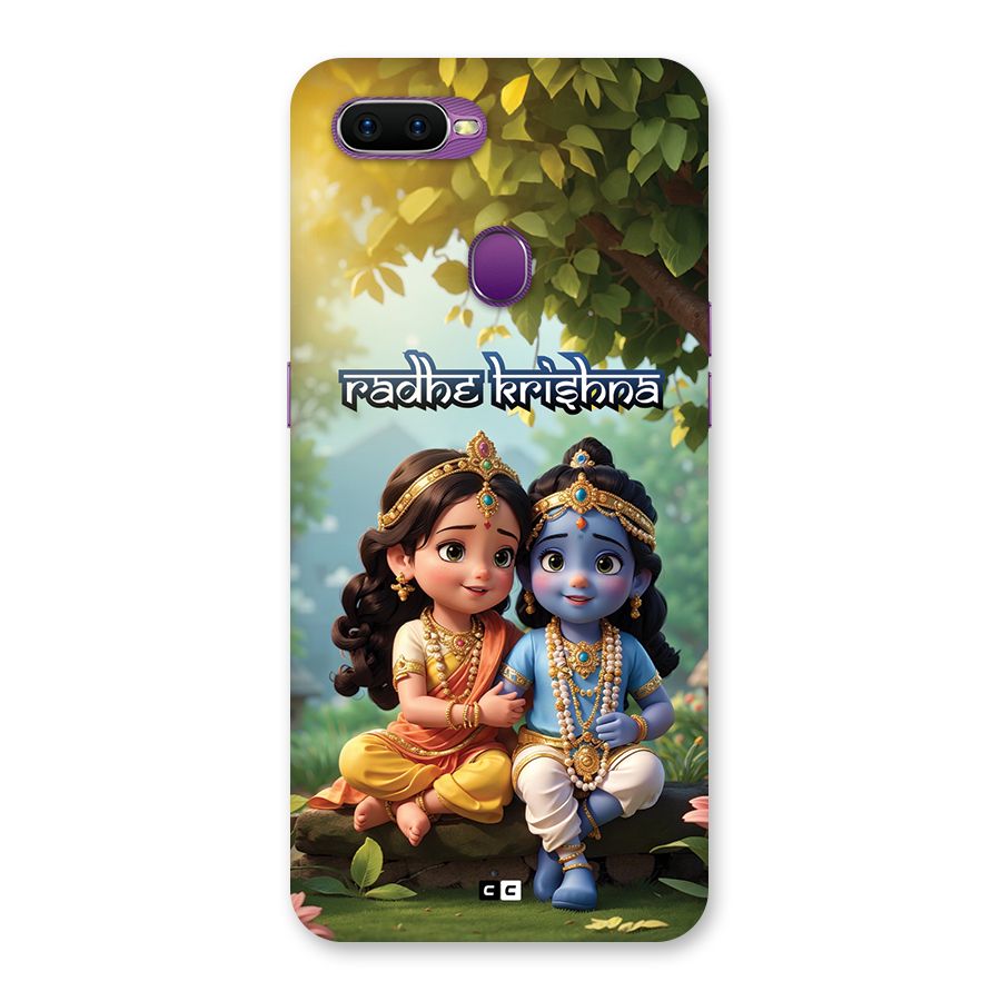 Hare Radhe Krishna Back Case for Oppo F9