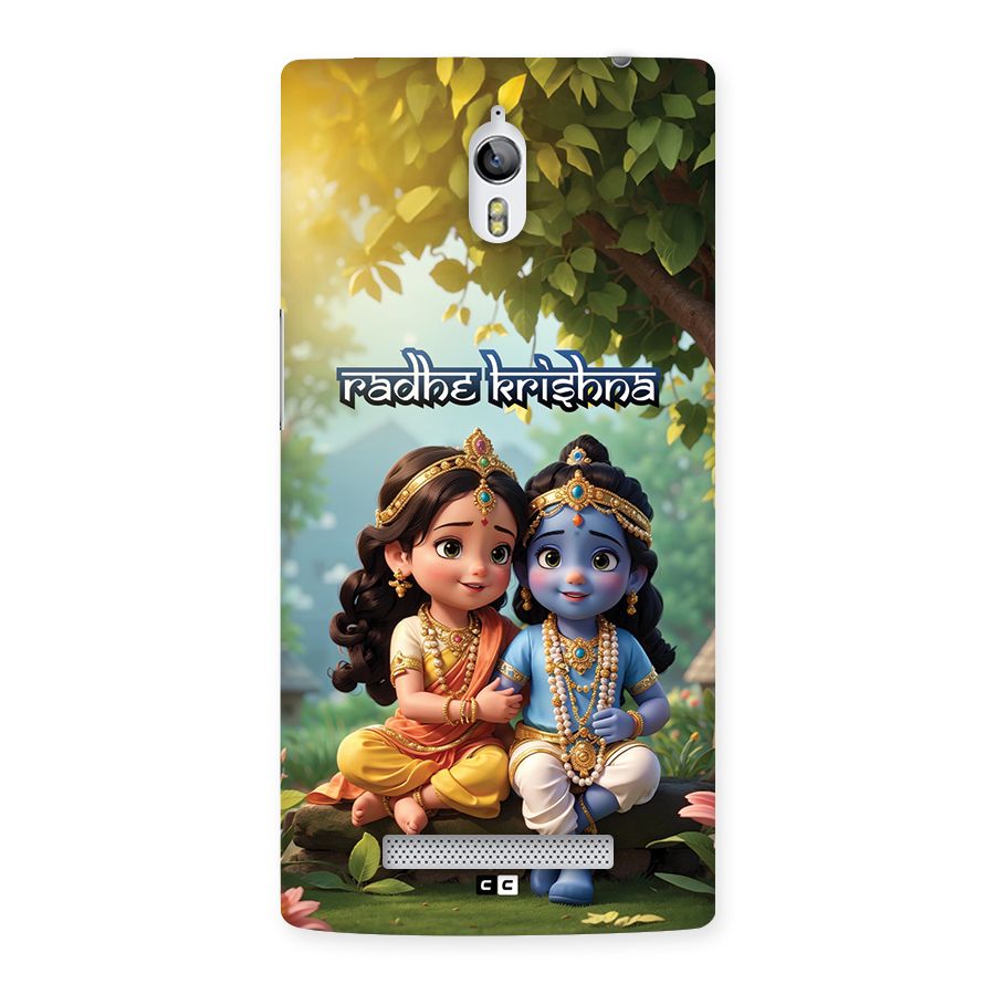 Hare Radhe Krishna Back Case for Oppo Find 7