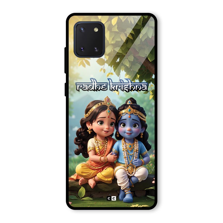 Hare Radhe Krishna Glass Back Case for Galaxy Note 10 Lite