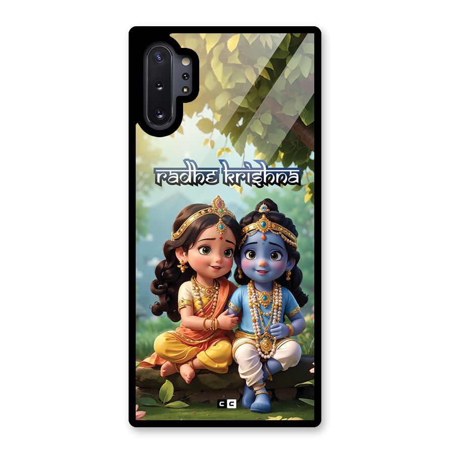 Hare Radhe Krishna Glass Back Case for Galaxy Note 10 Plus