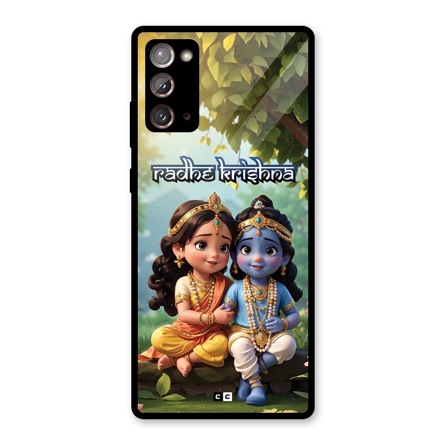 Hare Radhe Krishna Glass Back Case for Galaxy Note 20