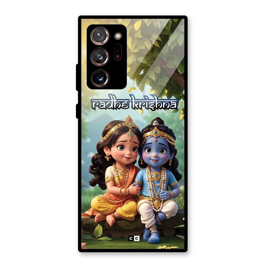 Hare Radhe Krishna Glass Back Case for Galaxy Note 20 Ultra 5G