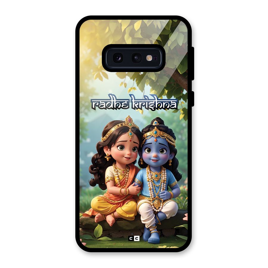 Hare Radhe Krishna Glass Back Case for Galaxy S10e