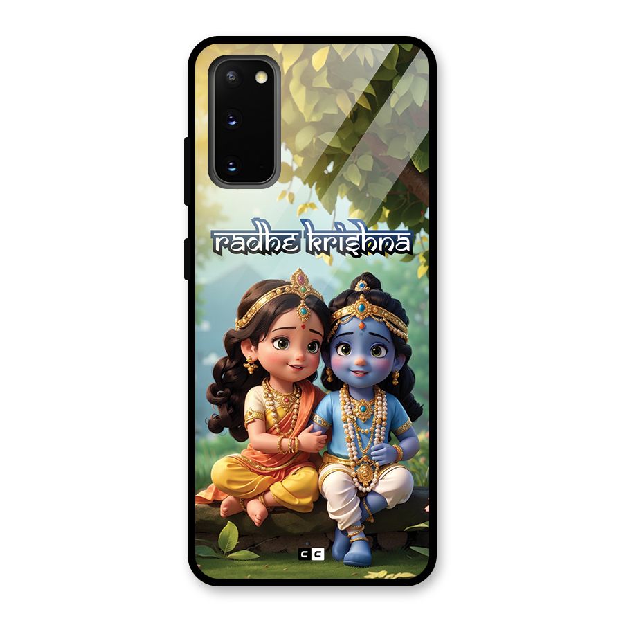 Hare Radhe Krishna Glass Back Case for Galaxy S20