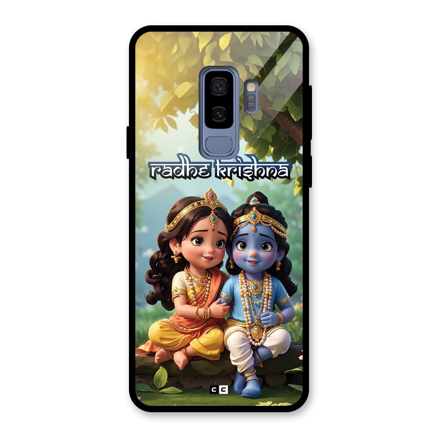 Hare Radhe Krishna Glass Back Case for Galaxy S9 Plus