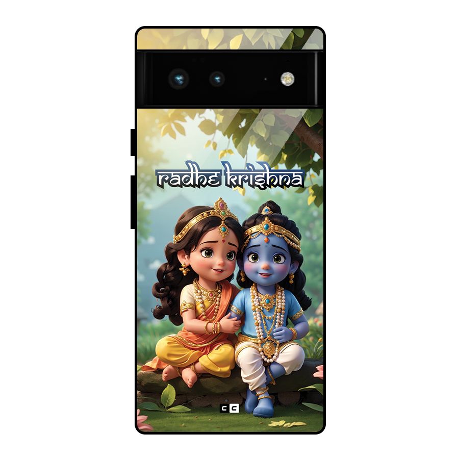 Hare Radhe Krishna Glass Back Case for Google Pixel 6