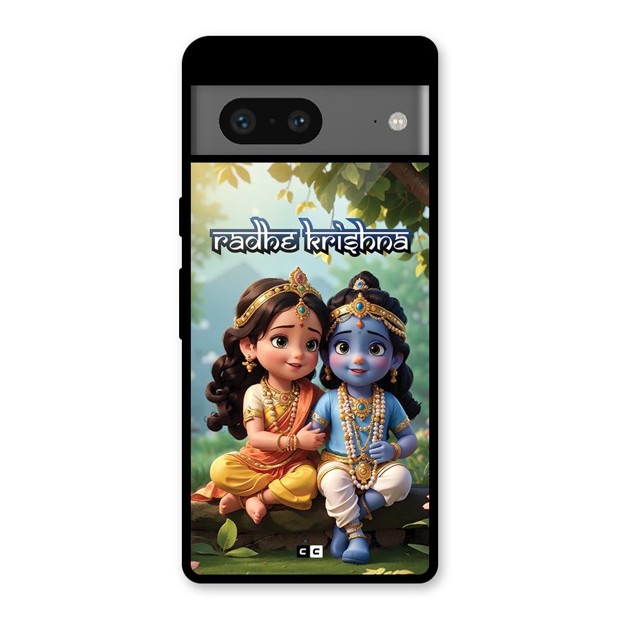 Hare Radhe Krishna Glass Back Case for Google Pixel 7
