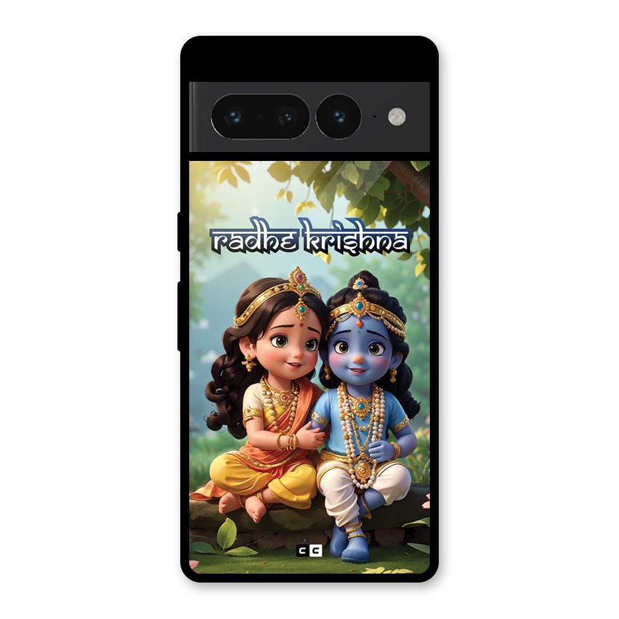 Hare Radhe Krishna Glass Back Case for Google Pixel 7 Pro