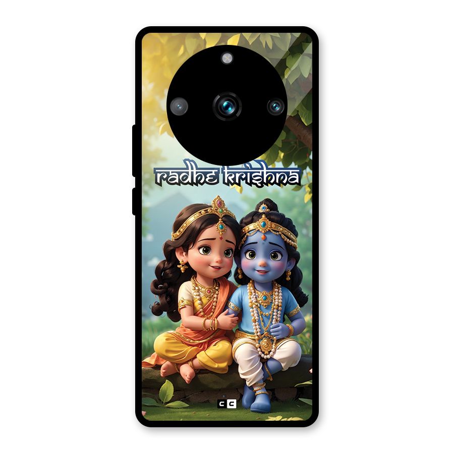 Hare Radhe Krishna Glass Back Case for Realme 11 Pro Plus
