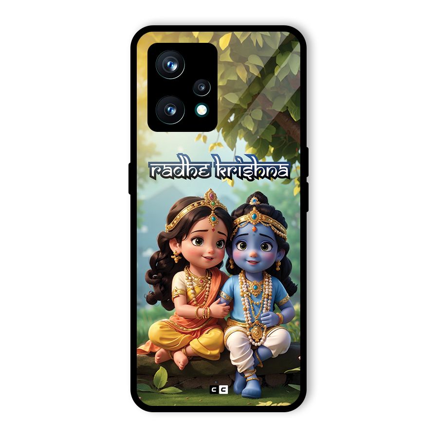 Hare Radhe Krishna Glass Back Case for Realme 9 Pro Plus 5G