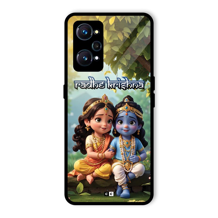Hare Radhe Krishna Glass Back Case for Realme GT Neo2
