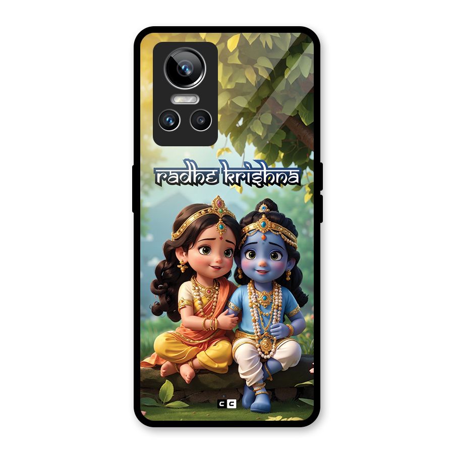 Hare Radhe Krishna Glass Back Case for Realme GT Neo 3