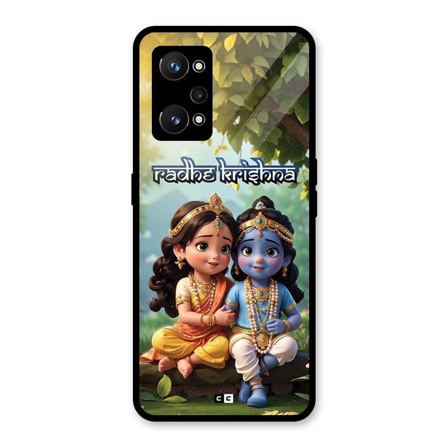 Hare Radhe Krishna Glass Back Case for Realme GT Neo 3T