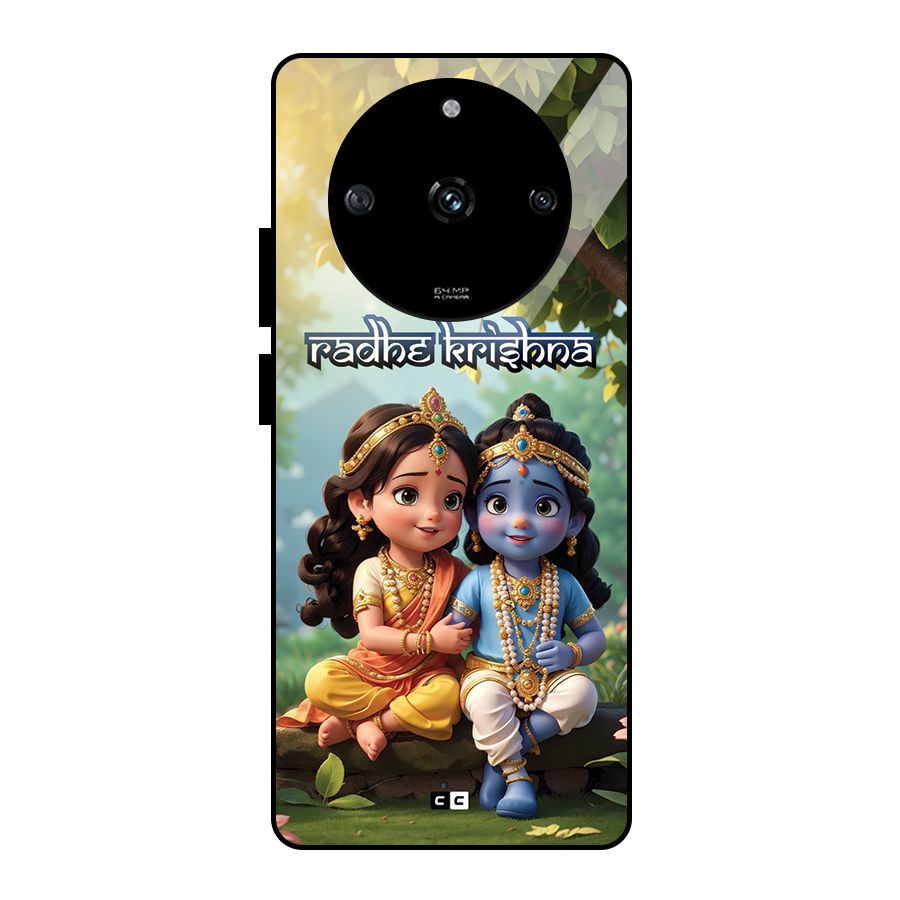 Hare Radhe Krishna Glass Back Case for Realme Narzo 60 5G
