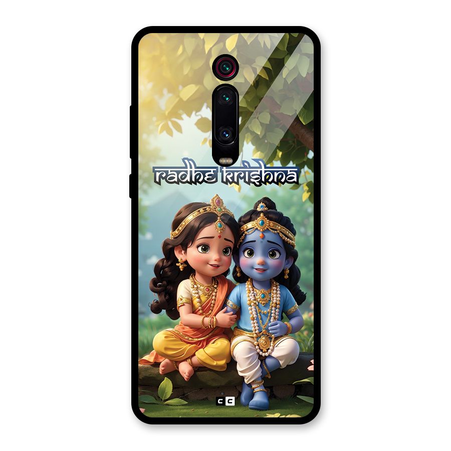 Hare Radhe Krishna Glass Back Case for Redmi K20