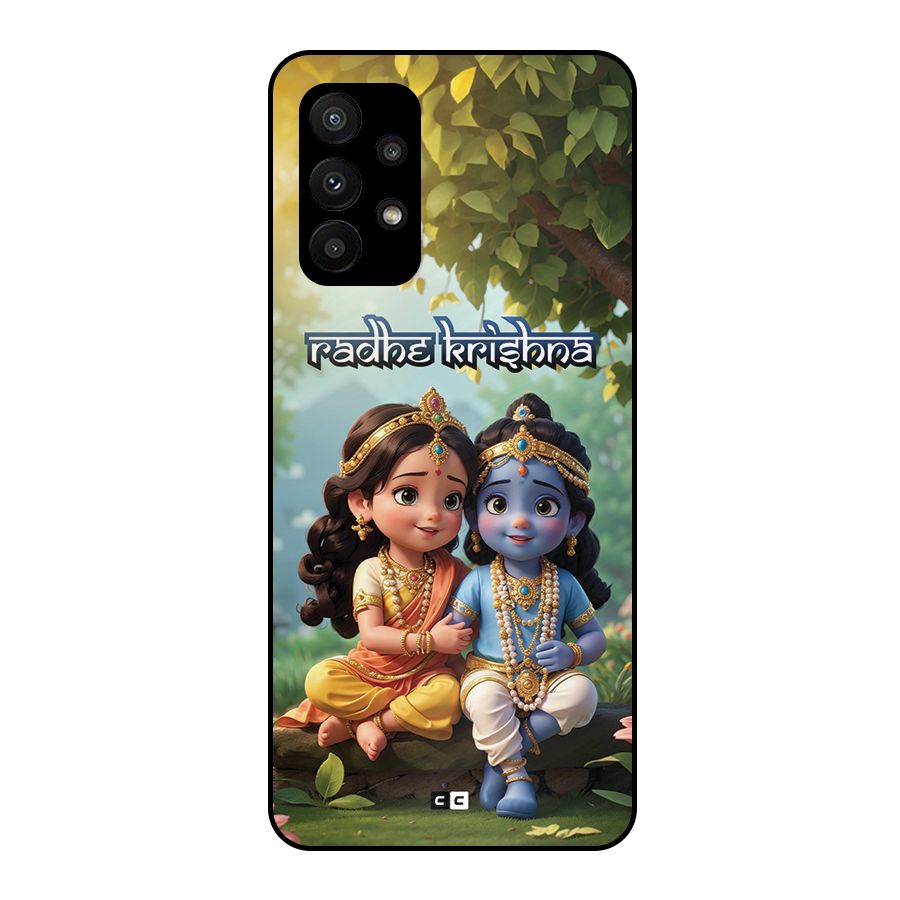 Hare Radhe Krishna Metal Back Case for Galaxy A23