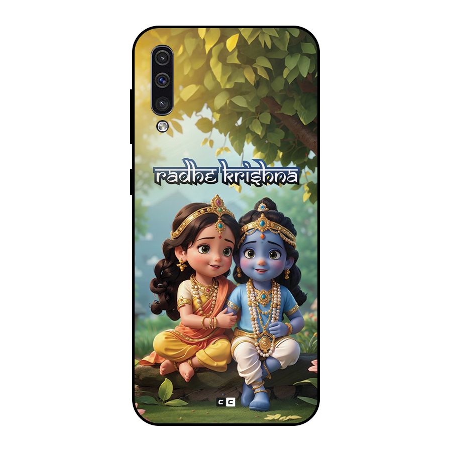 Hare Radhe Krishna Metal Back Case for Galaxy A50s
