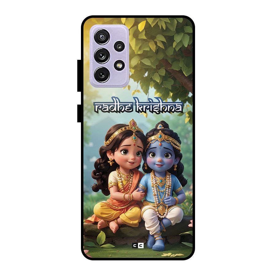 Hare Radhe Krishna Metal Back Case for Galaxy A72