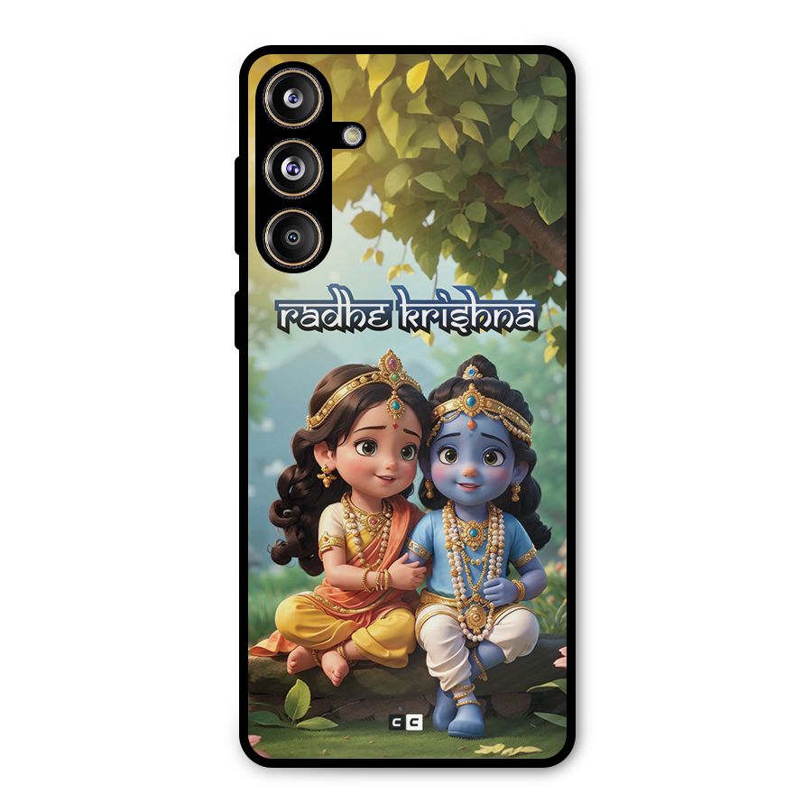 Hare Radhe Krishna Metal Back Case for Galaxy F55