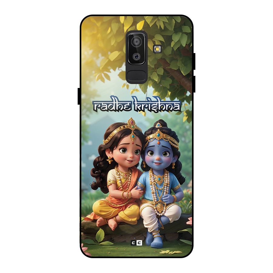 Hare Radhe Krishna Metal Back Case for Galaxy J8