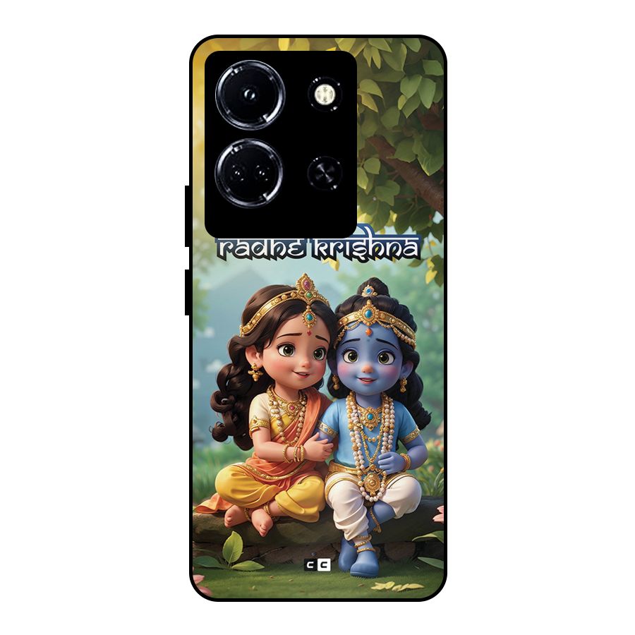 Hare Radhe Krishna Metal Back Case for Infinix Note 30 5G
