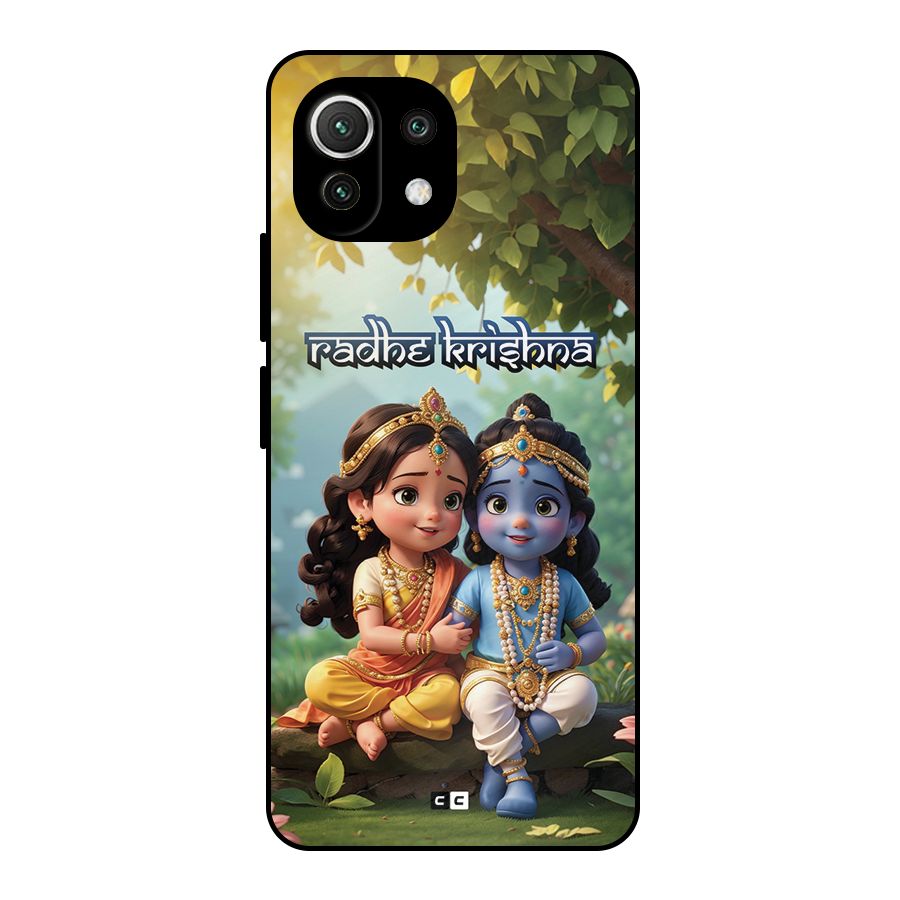 Hare Radhe Krishna Metal Back Case for Mi 11 Lite NE 5G