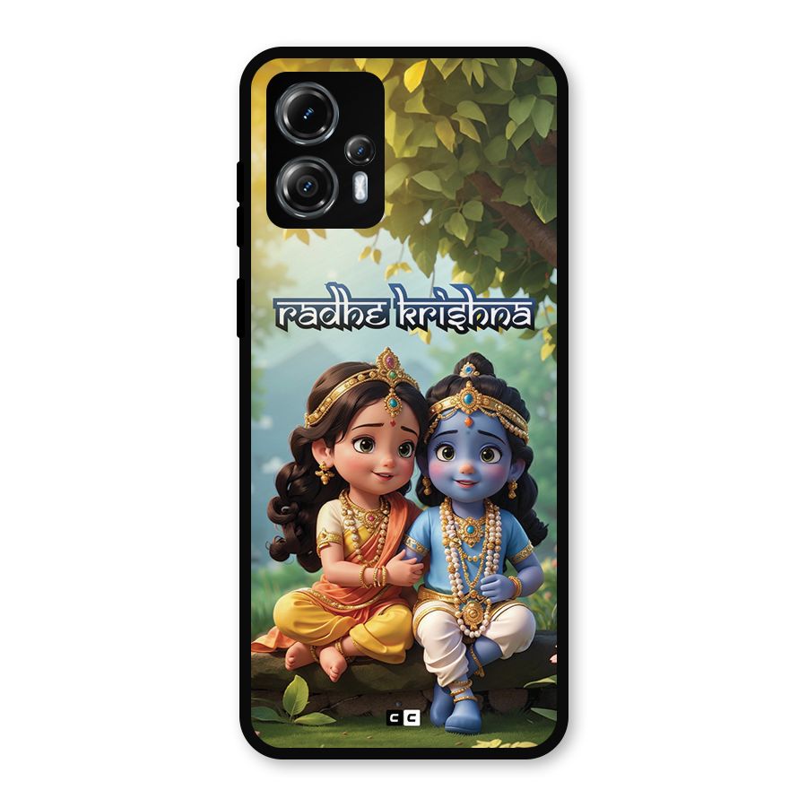 Hare Radhe Krishna Metal Back Case for Moto G13