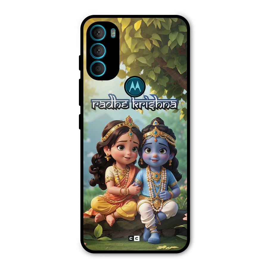 Hare Radhe Krishna Metal Back Case for Moto G71 5G