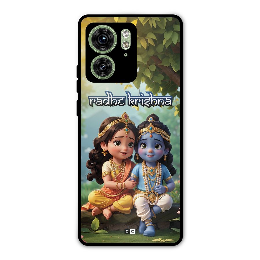 Hare Radhe Krishna Metal Back Case for Motorola Edge 40 5G