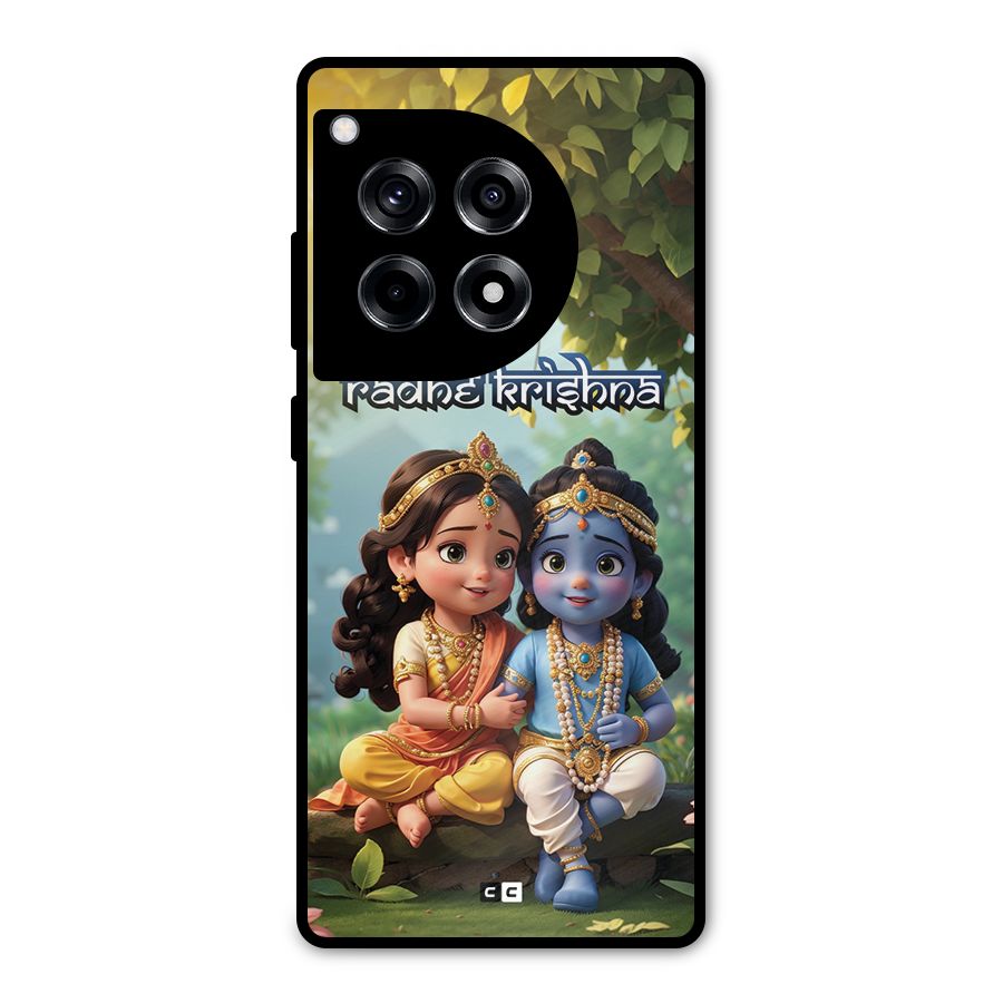 Hare Radhe Krishna Metal Back Case for OnePlus 12R