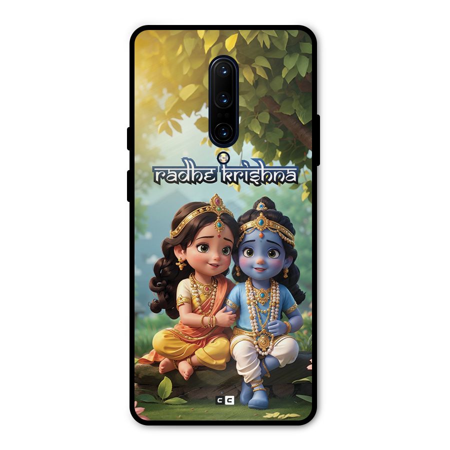 Hare Radhe Krishna Metal Back Case for OnePlus 7 Pro