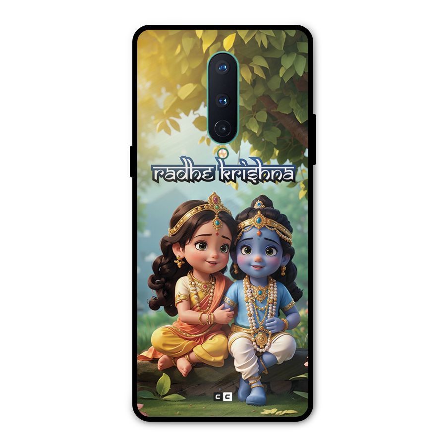Hare Radhe Krishna Metal Back Case for OnePlus 8