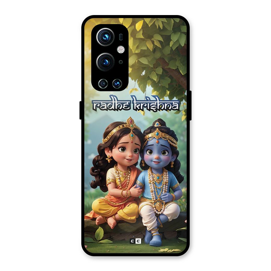 Hare Radhe Krishna Metal Back Case for OnePlus 9 Pro