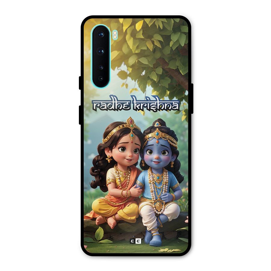 Hare Radhe Krishna Metal Back Case for OnePlus Nord