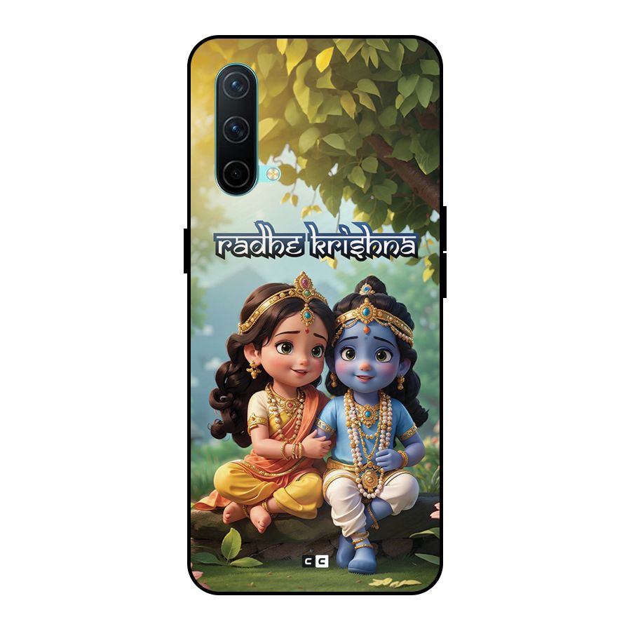 Hare Radhe Krishna Metal Back Case for OnePlus Nord CE 5G