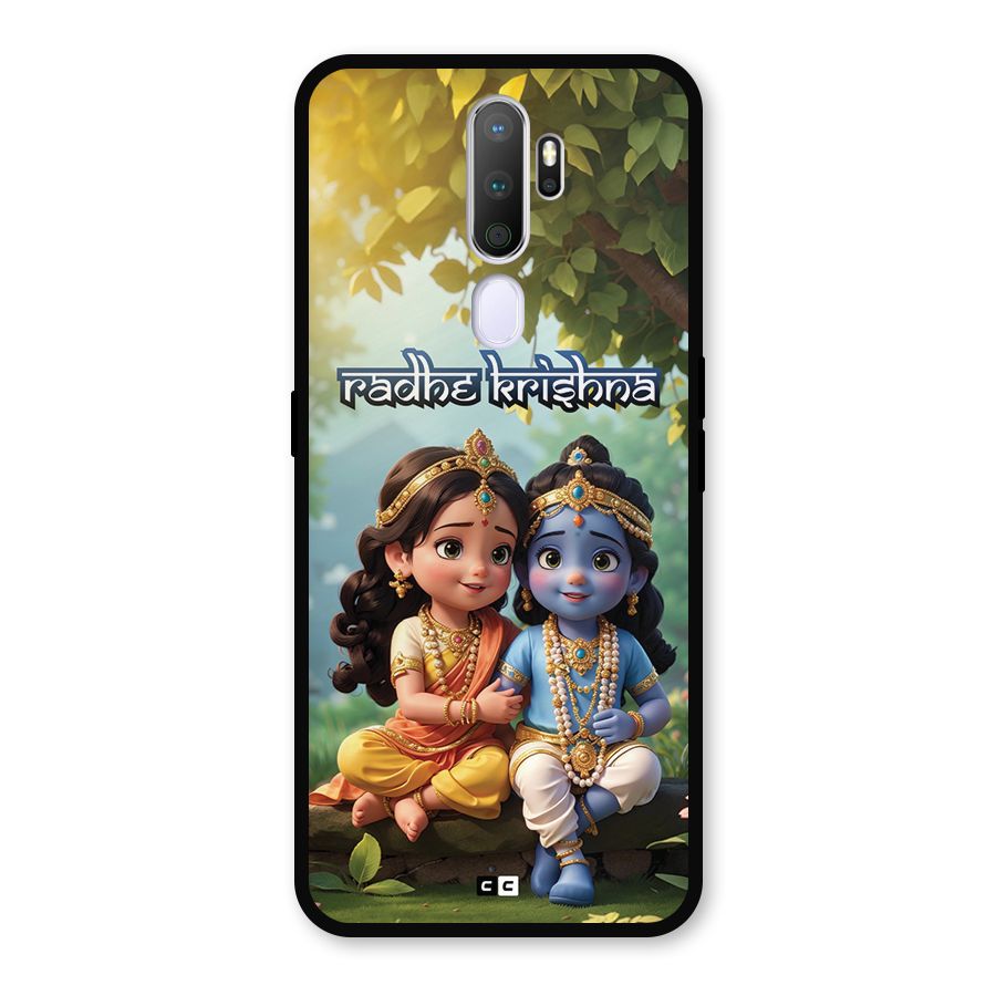 Hare Radhe Krishna Metal Back Case for Oppo A9 (2020)