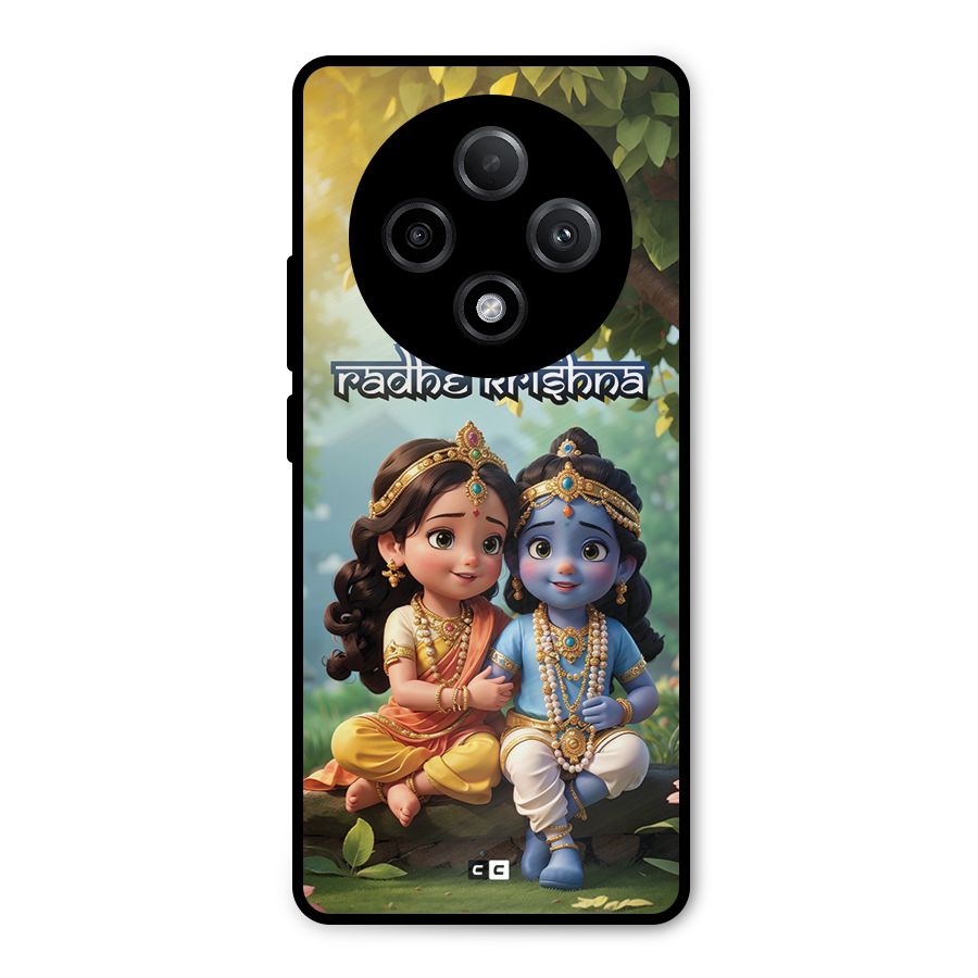 Hare Radhe Krishna Metal Back Case for Oppo F27 Pro Plus