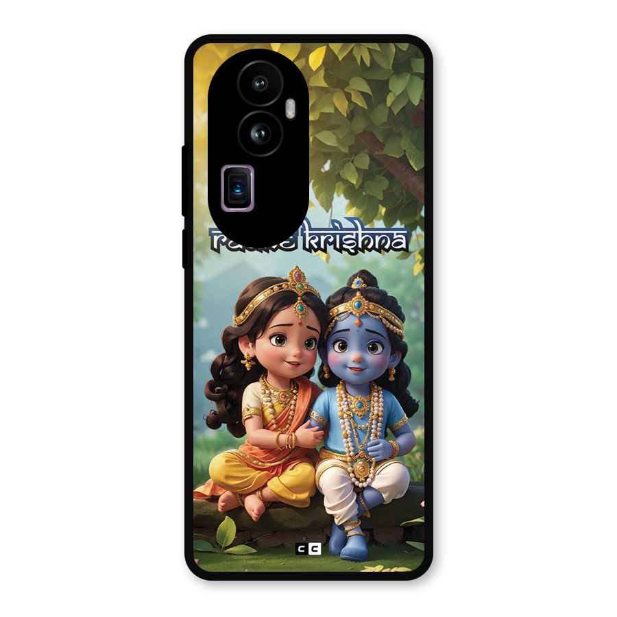 Hare Radhe Krishna Metal Back Case for Oppo Reno10 Pro Plus