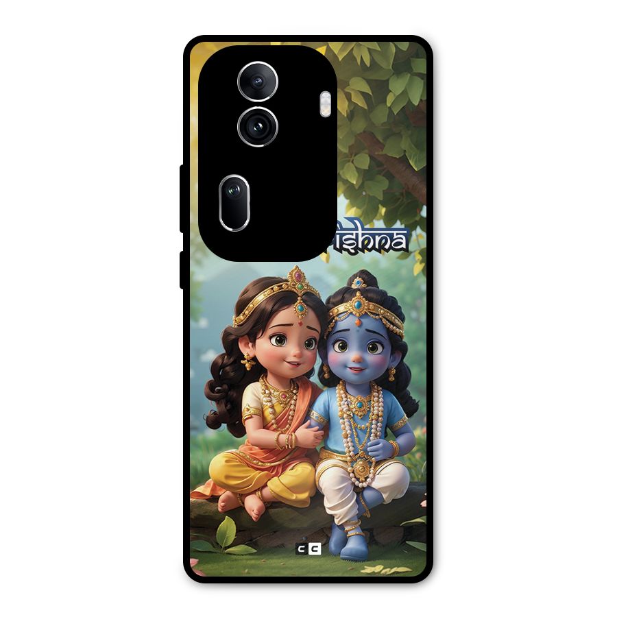 Hare Radhe Krishna Metal Back Case for Oppo Reno11 Pro 5G