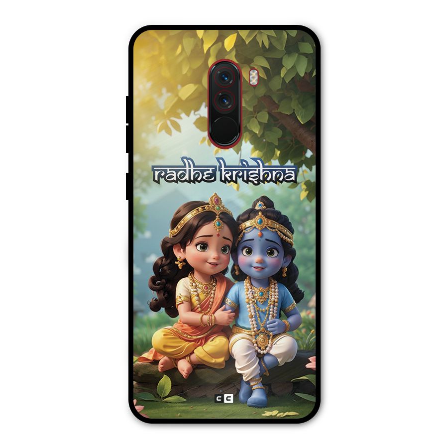 Hare Radhe Krishna Metal Back Case for Poco F1