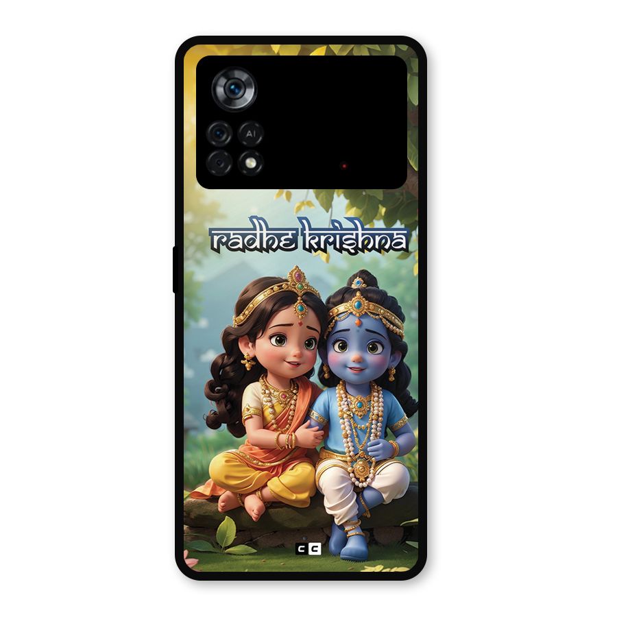 Hare Radhe Krishna Metal Back Case for Poco X4 Pro 5G