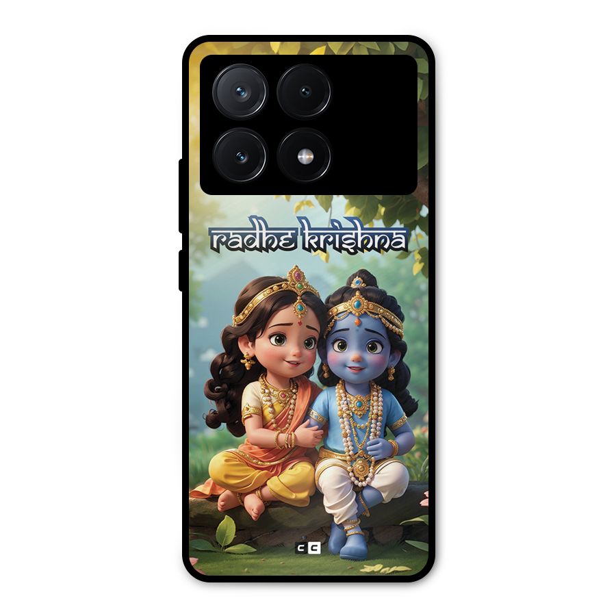 Hare Radhe Krishna Metal Back Case for Poco X6 Pro