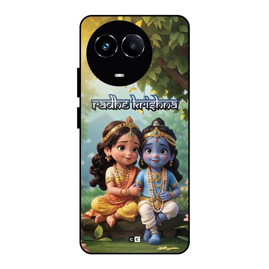 Hare Radhe Krishna Metal Back Case for Realme 11X