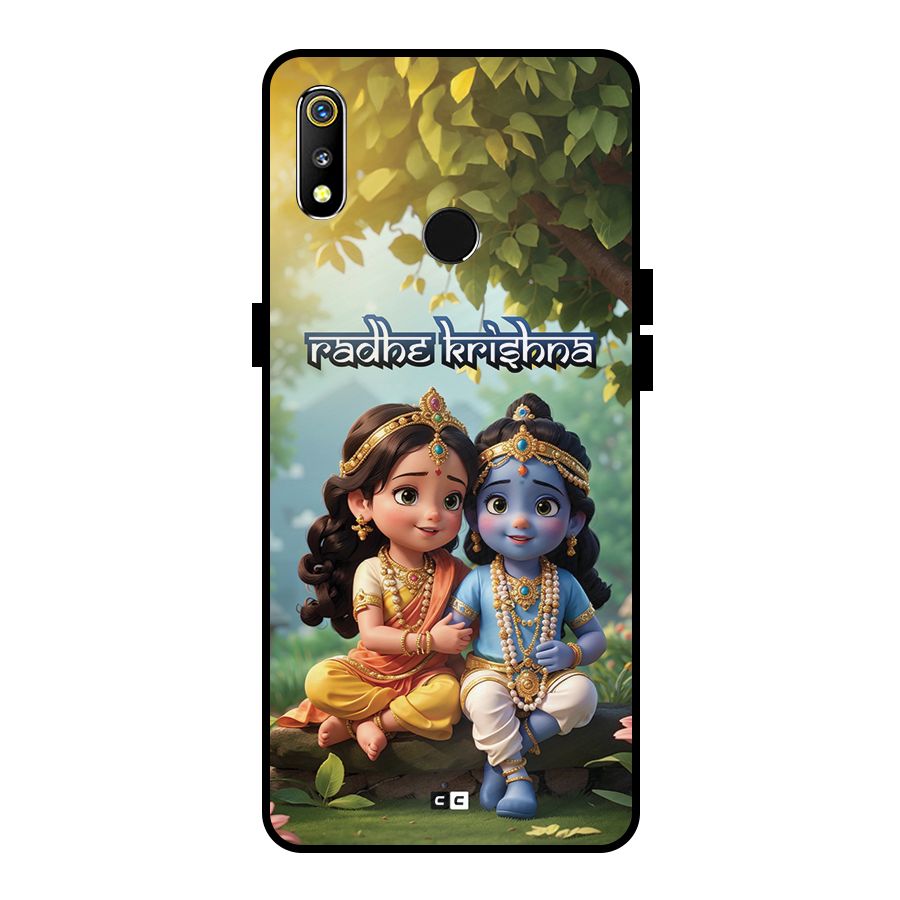 Hare Radhe Krishna Metal Back Case for Realme 3